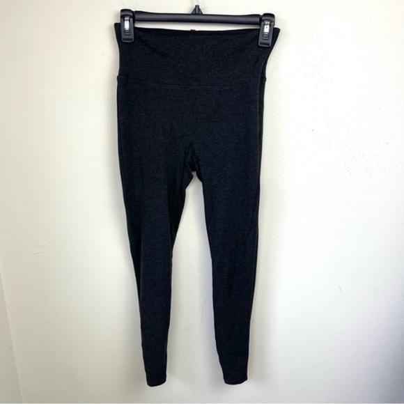 SPANX woman's Ready to Wow heathered charcoal‎ ponte leggings pants - Picture 2 of 7